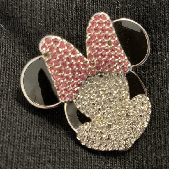 Disney Jewelry - Swarovski pink Minnie Mouse brooch for Disney
